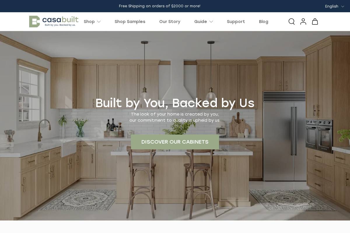 Casabuiltcabinets homepage screenshot