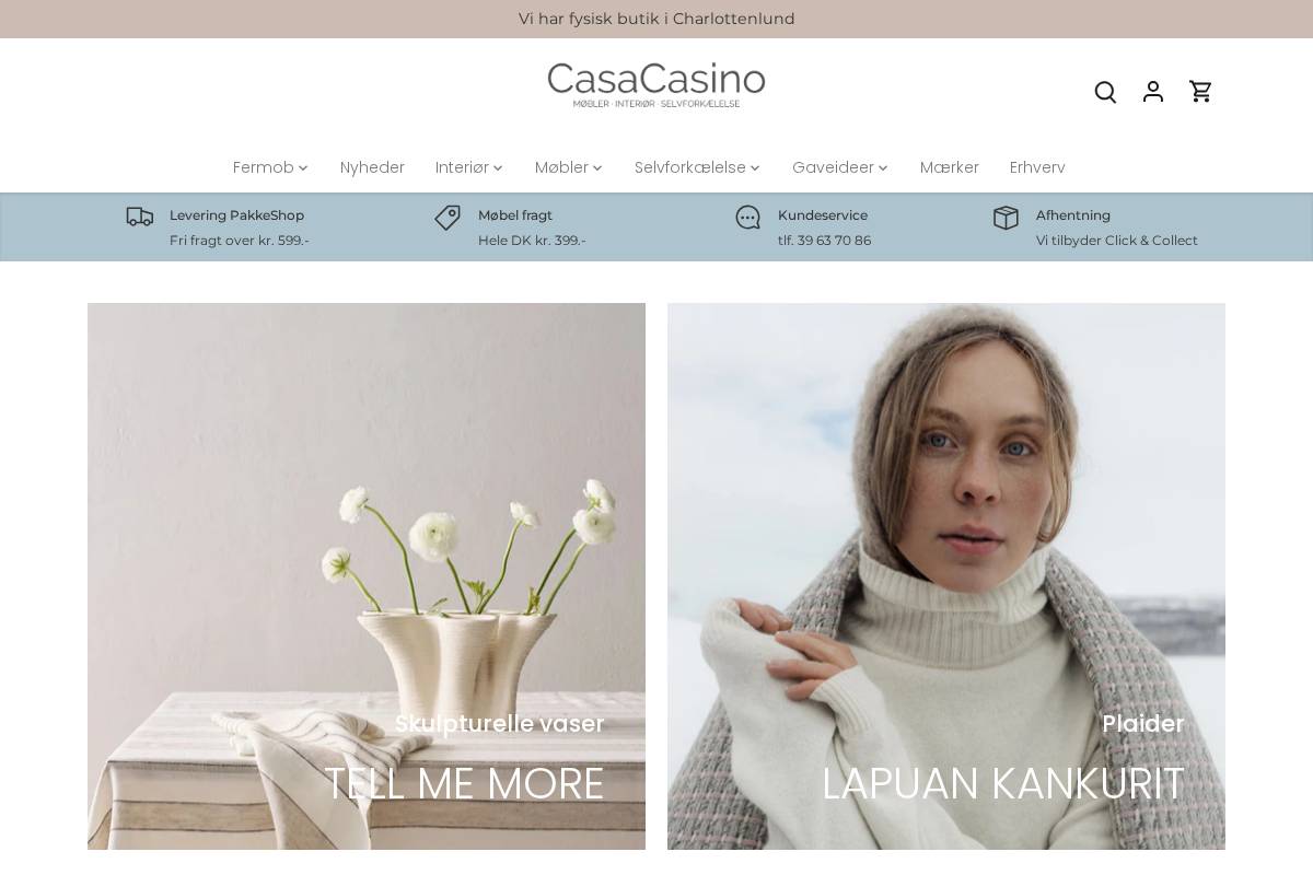 Casacasino homepage screenshot
