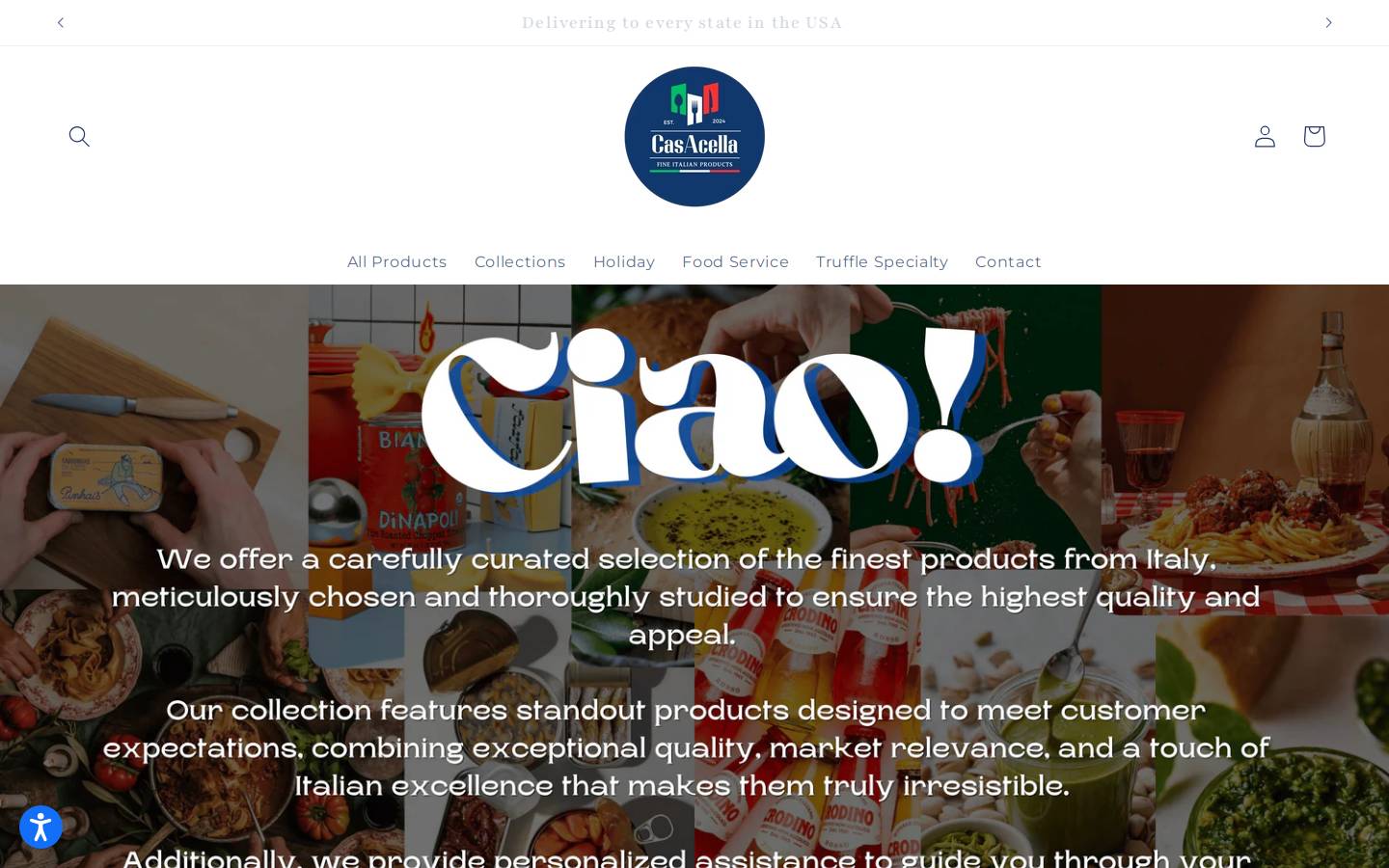 casacella.com homepage screenshot