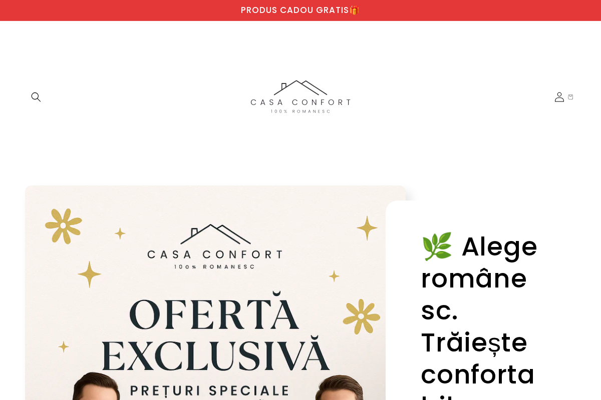 Casa Confort homepage screenshot