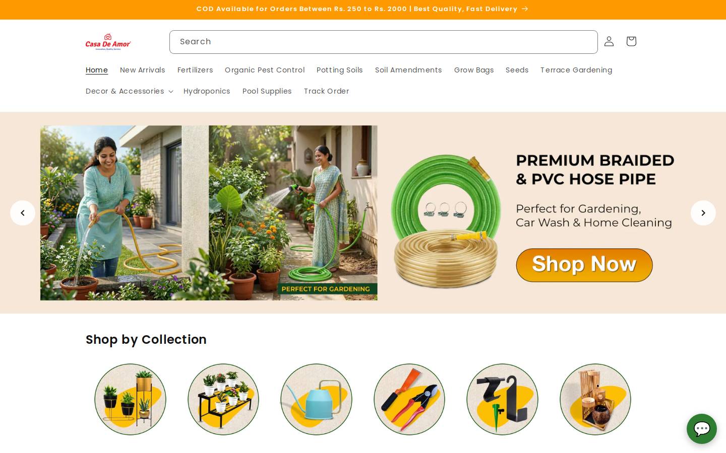 casadeamor.in homepage screenshot