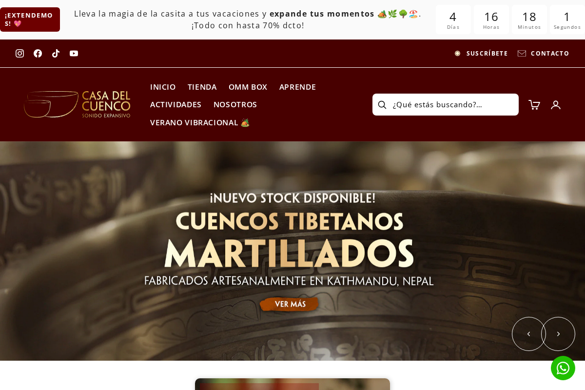 Casa del Cuenco homepage screenshot