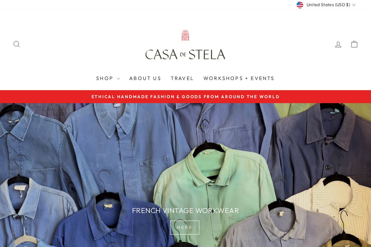 casadestela.com homepage screenshot