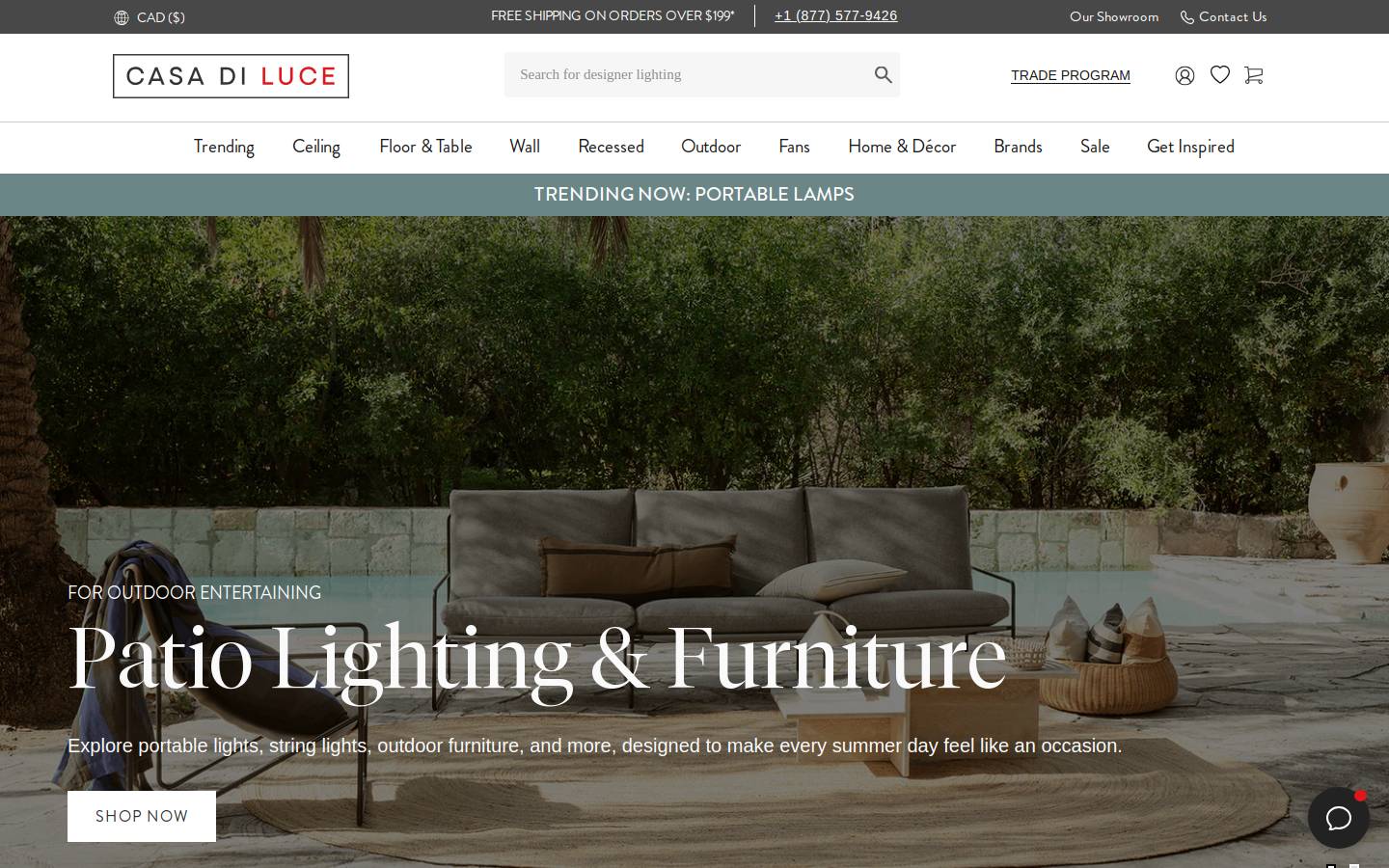 casadiluce.ca homepage screenshot