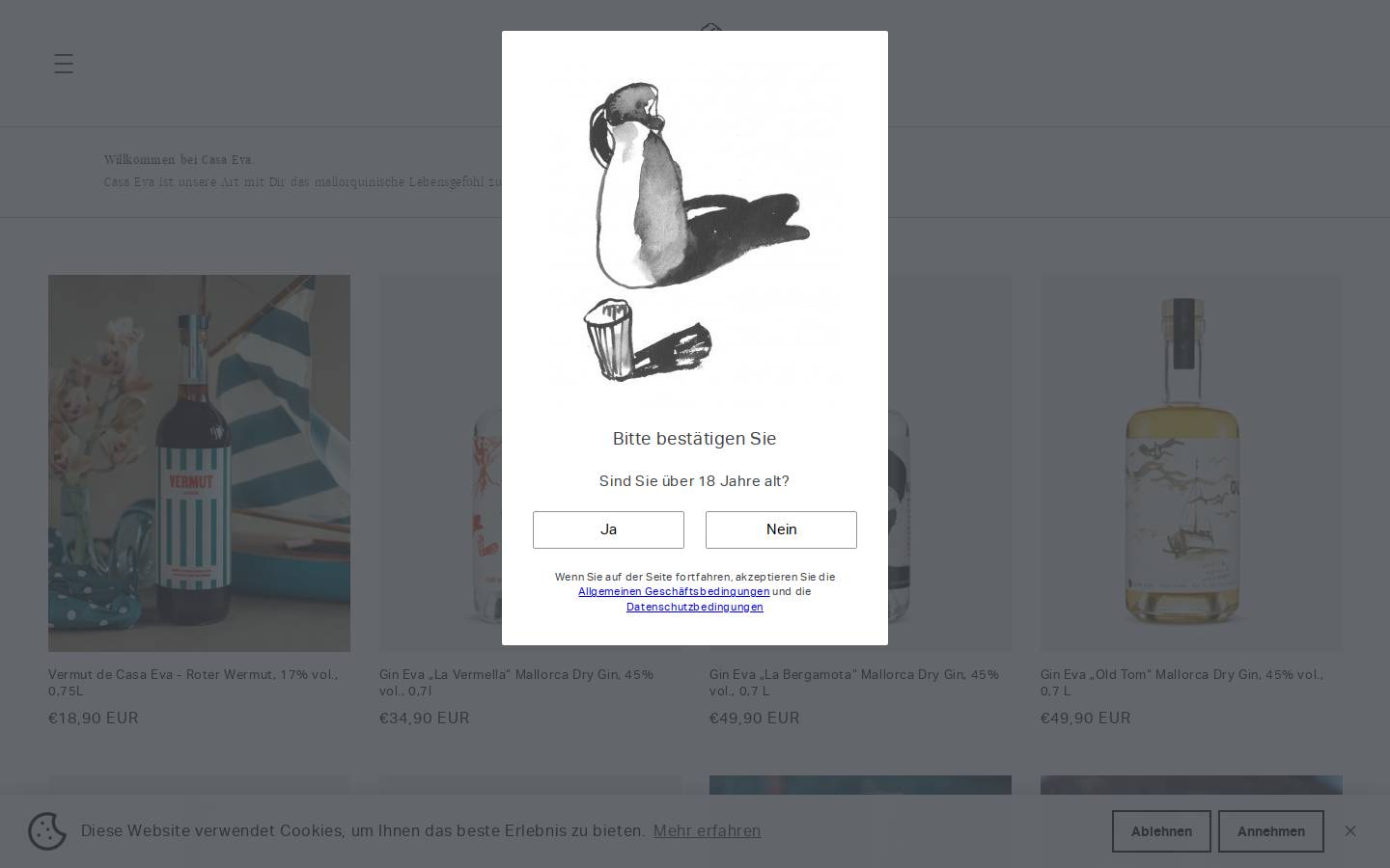casaeva.de homepage screenshot