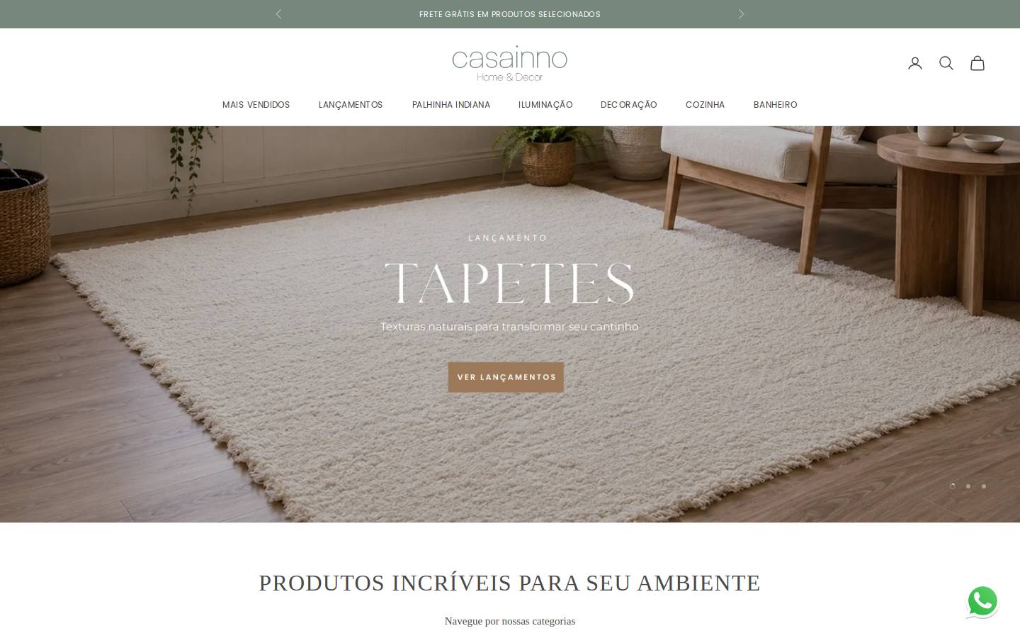 casainno.com.br homepage screenshot
