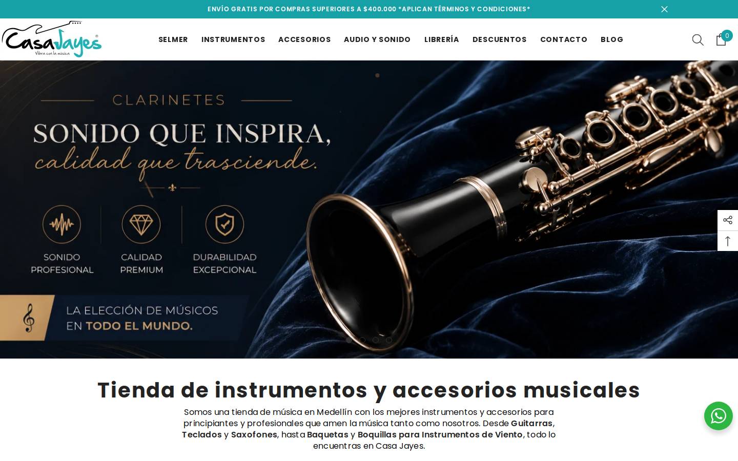 casajayes.com homepage screenshot