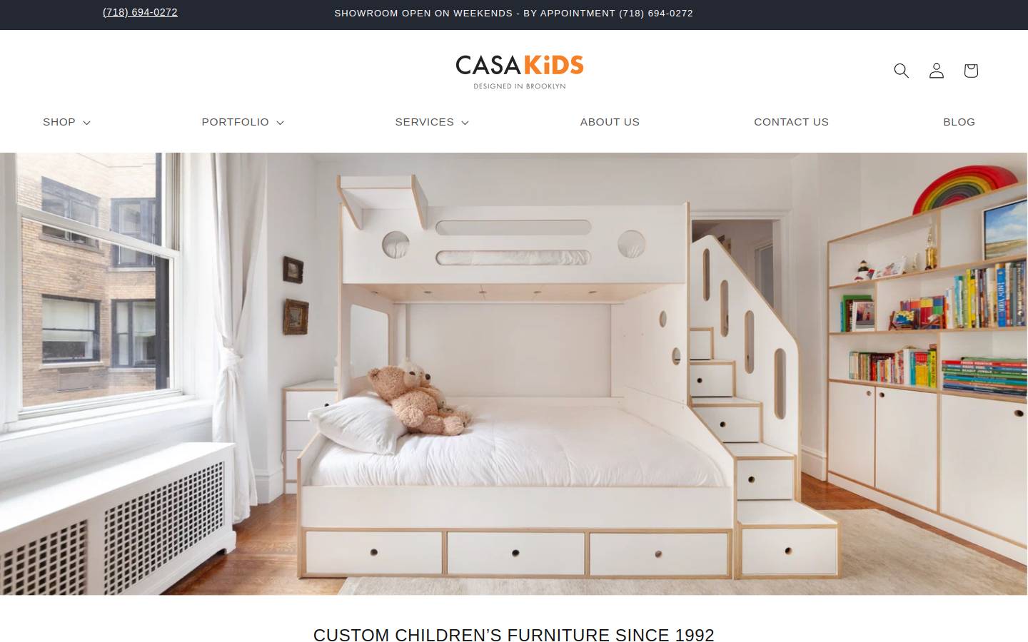 Casa Kids homepage screenshot