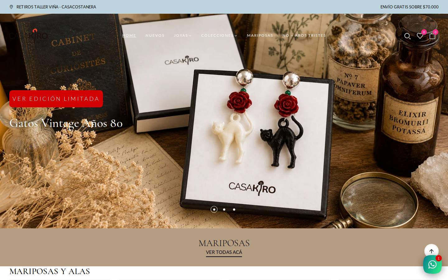 casakiro.cl homepage screenshot