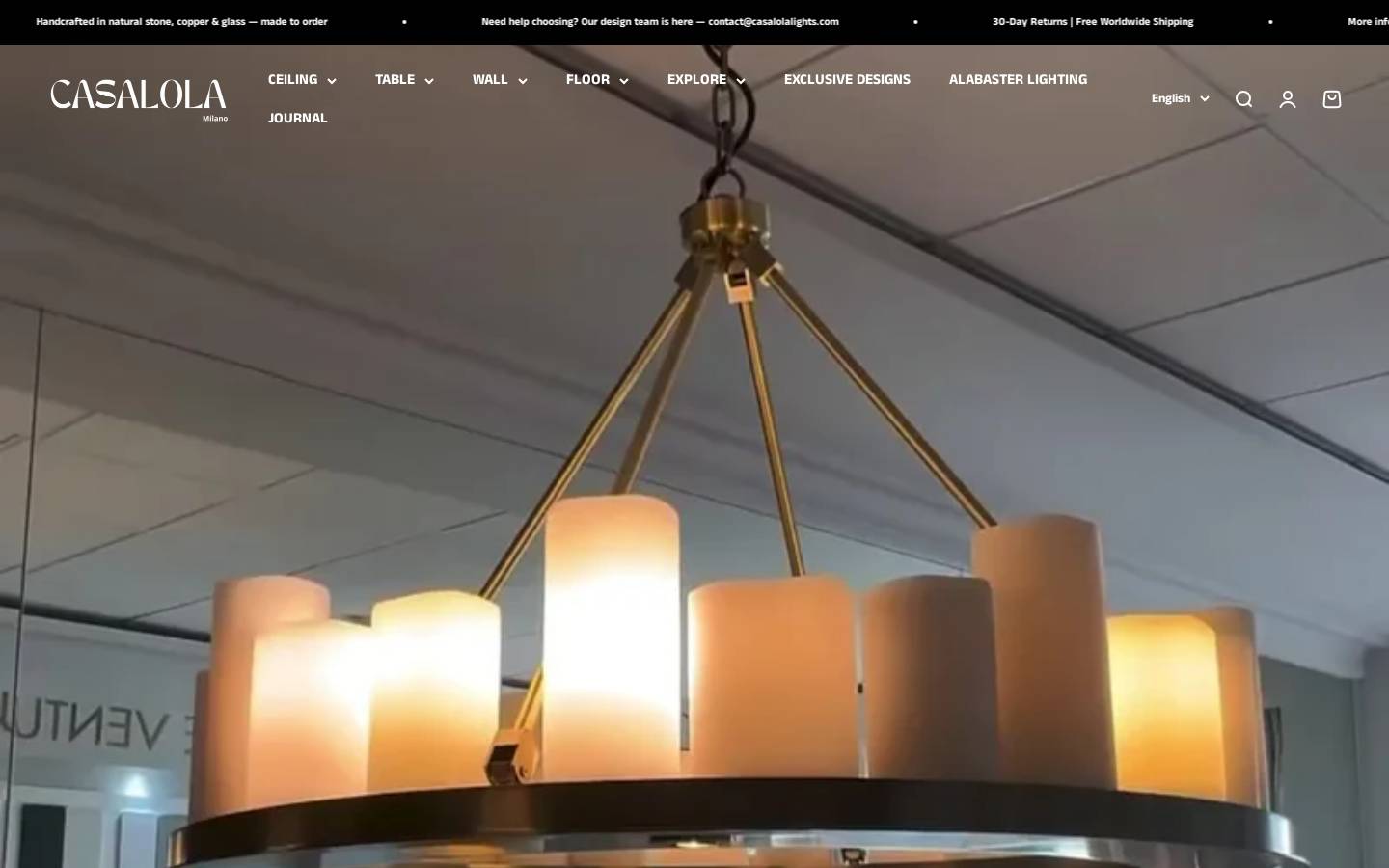 Casalola homepage screenshot