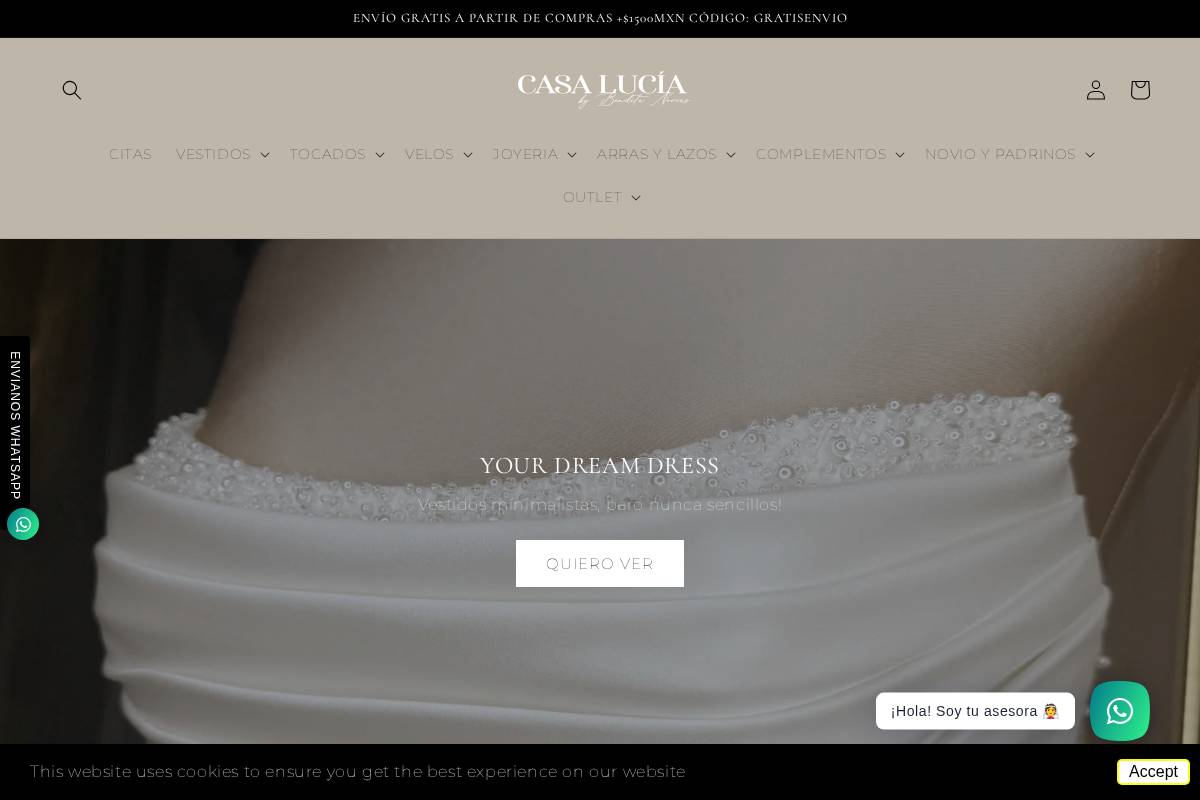 casalucia.mx homepage screenshot