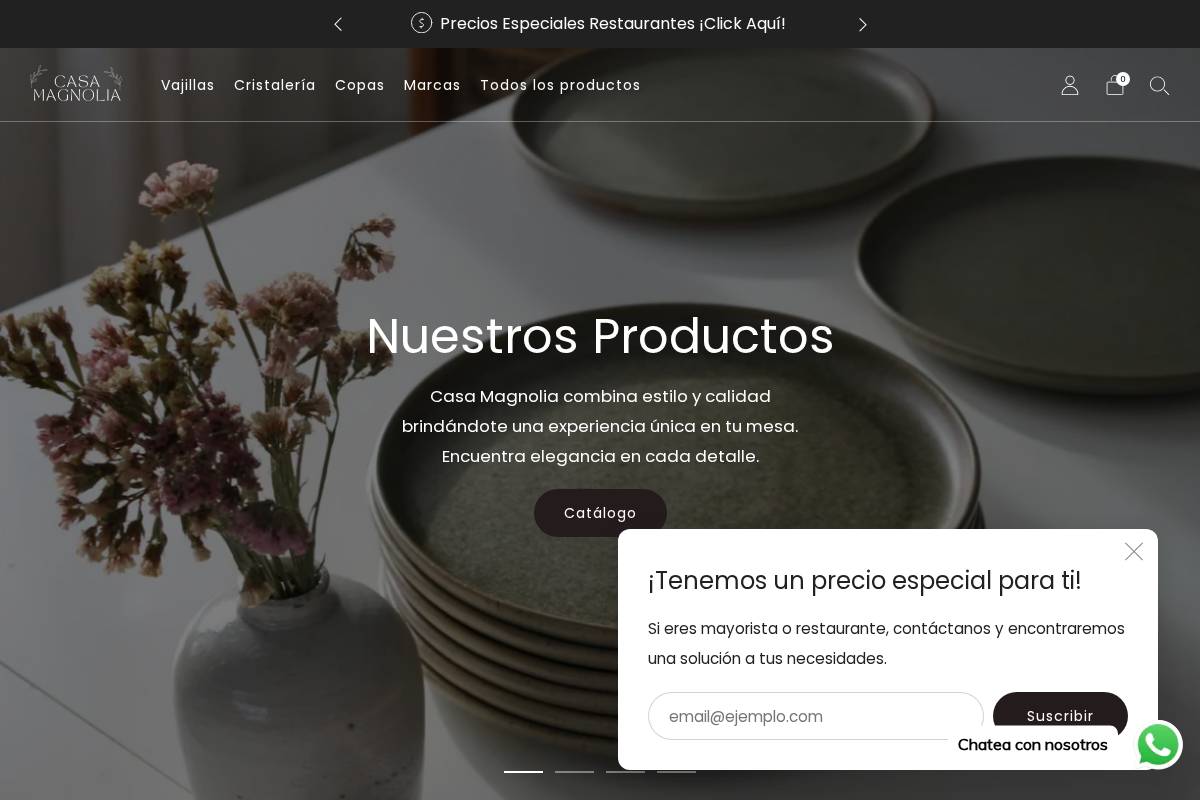 casamagnoliamx.com homepage screenshot