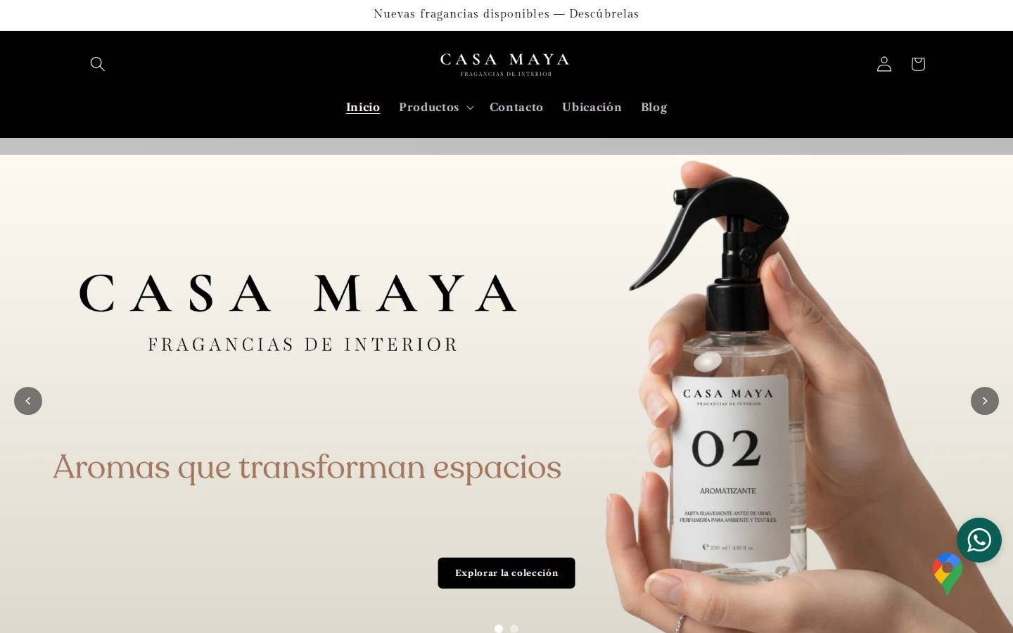 casamayaa.com homepage screenshot