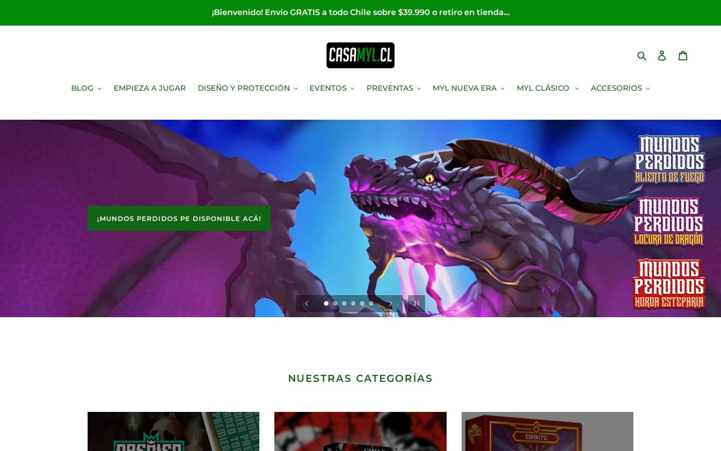 casamyl.cl homepage screenshot
