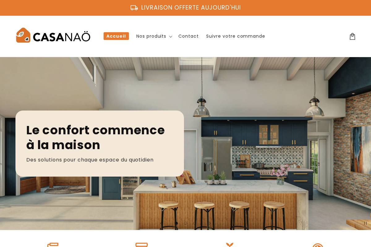 Casanaohome homepage screenshot