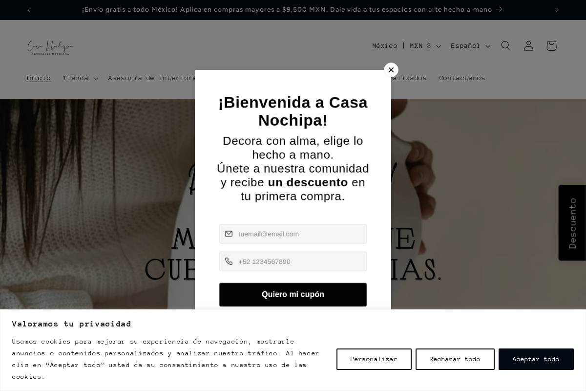 casanochipa.com homepage screenshot