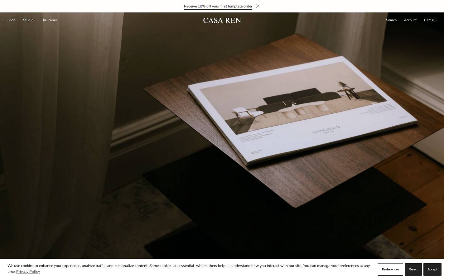 casarenstudio.com homepage screenshot