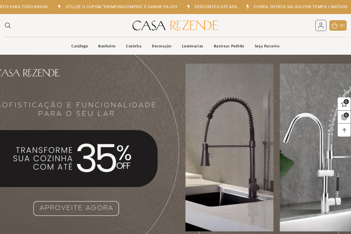 Casa Rezende homepage screenshot