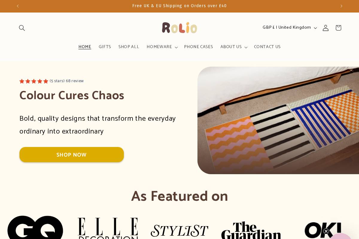 Casarolio homepage screenshot