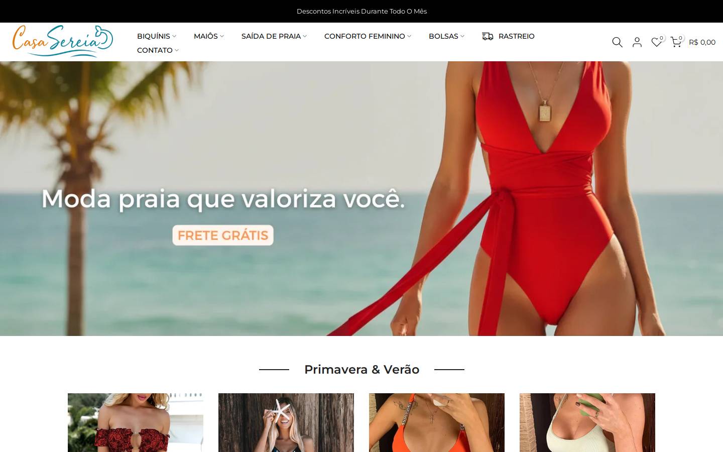 casasereia.com homepage screenshot