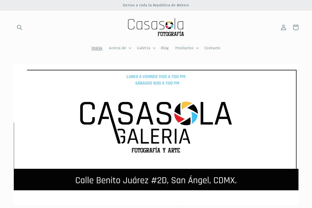 casasolafotografia.mx homepage screenshot