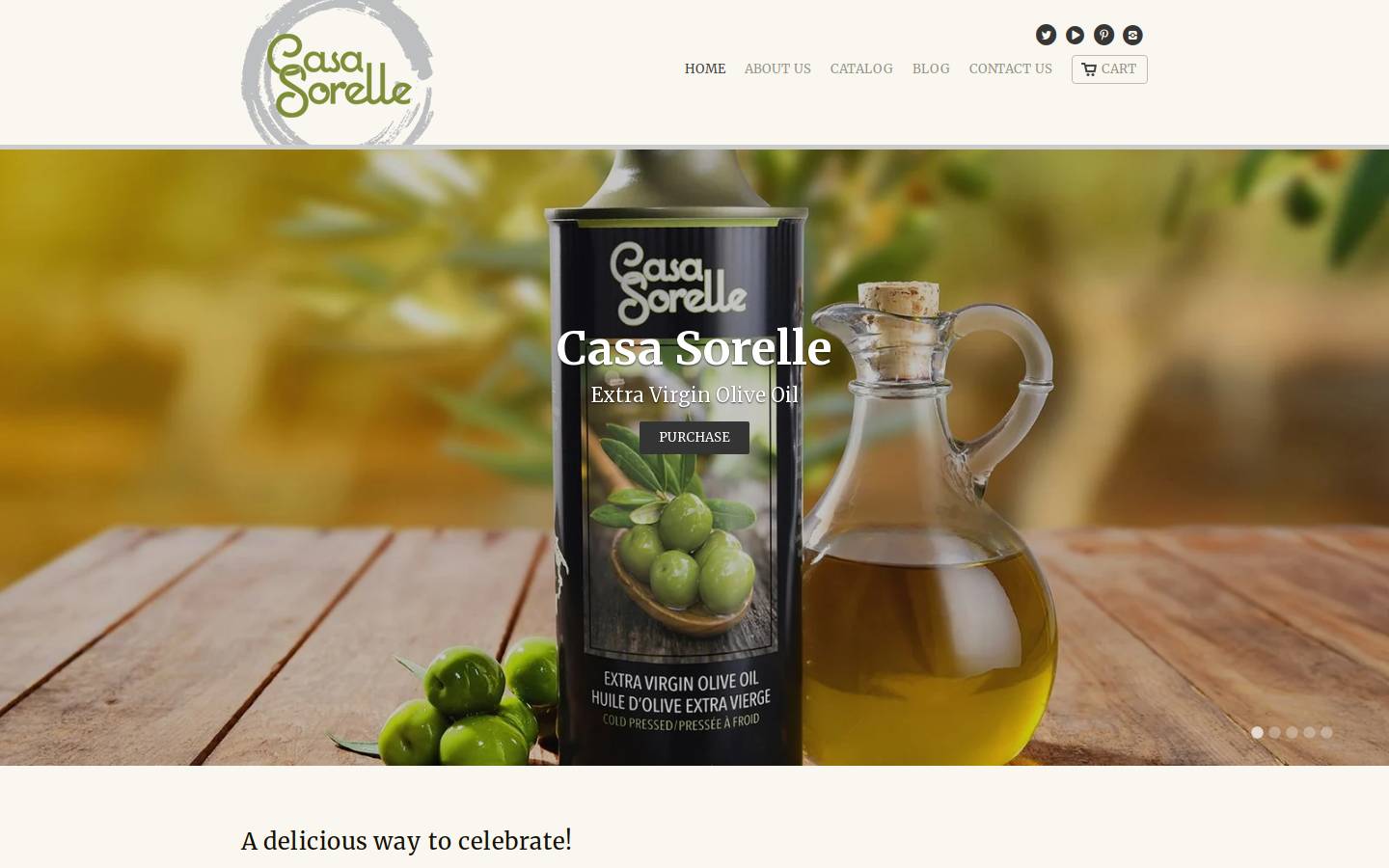 casasorelle.com homepage screenshot
