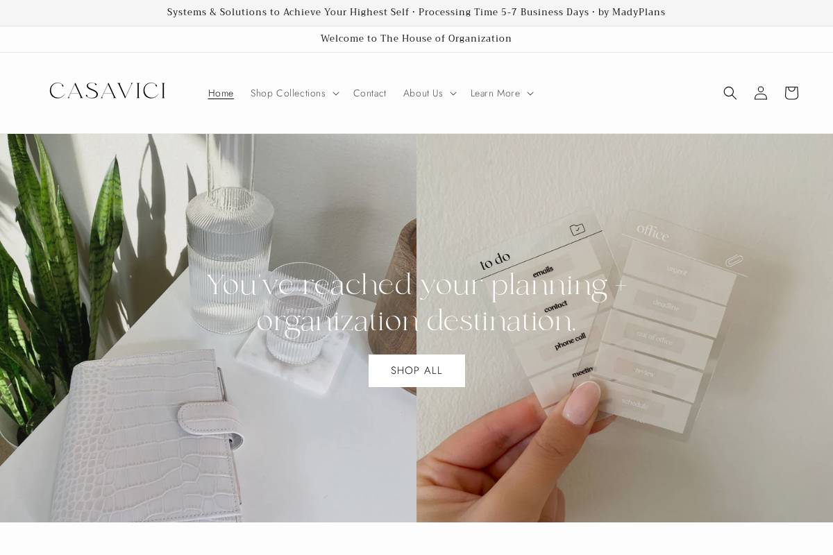 casavici.com homepage screenshot