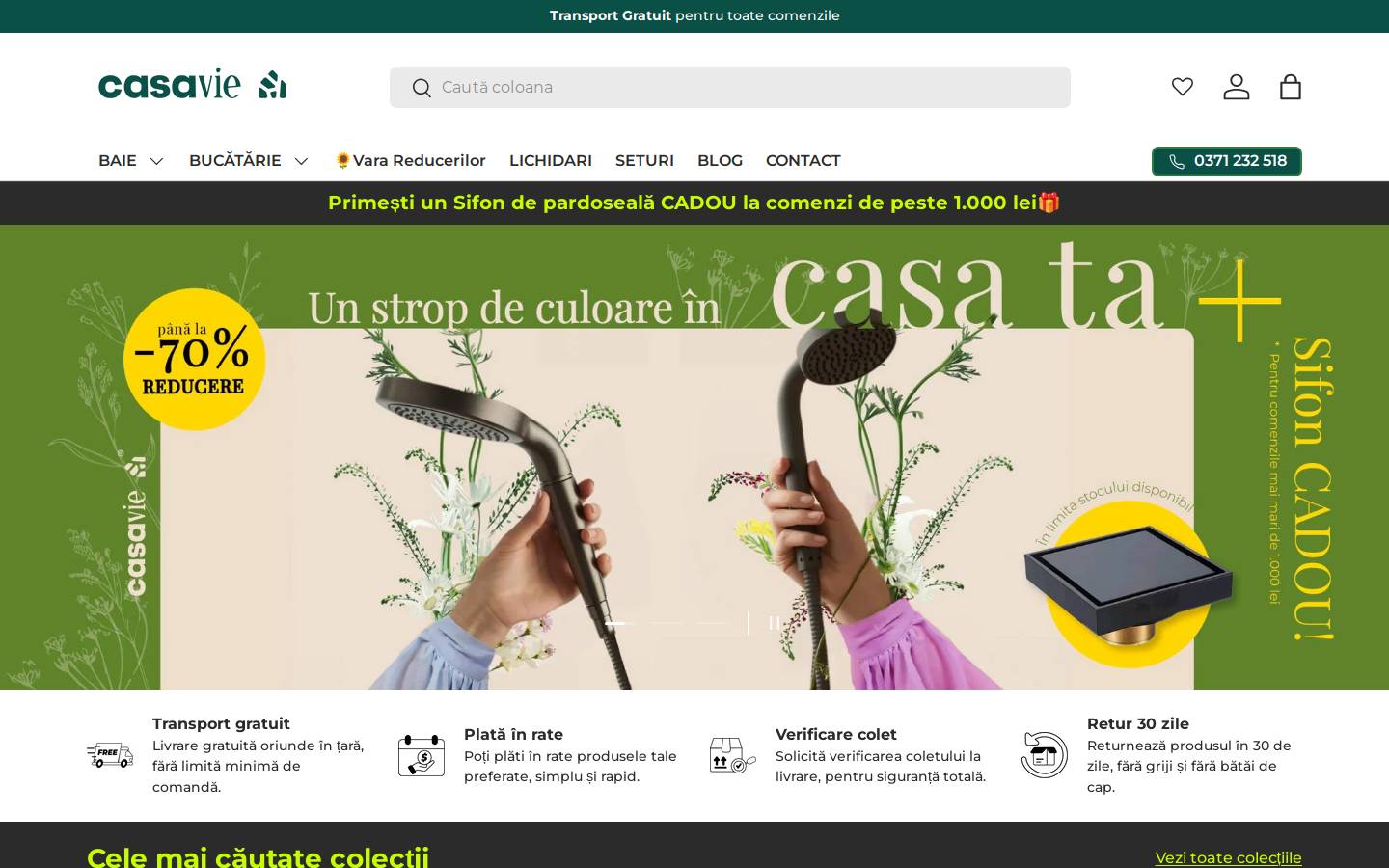 casavie.ro homepage screenshot