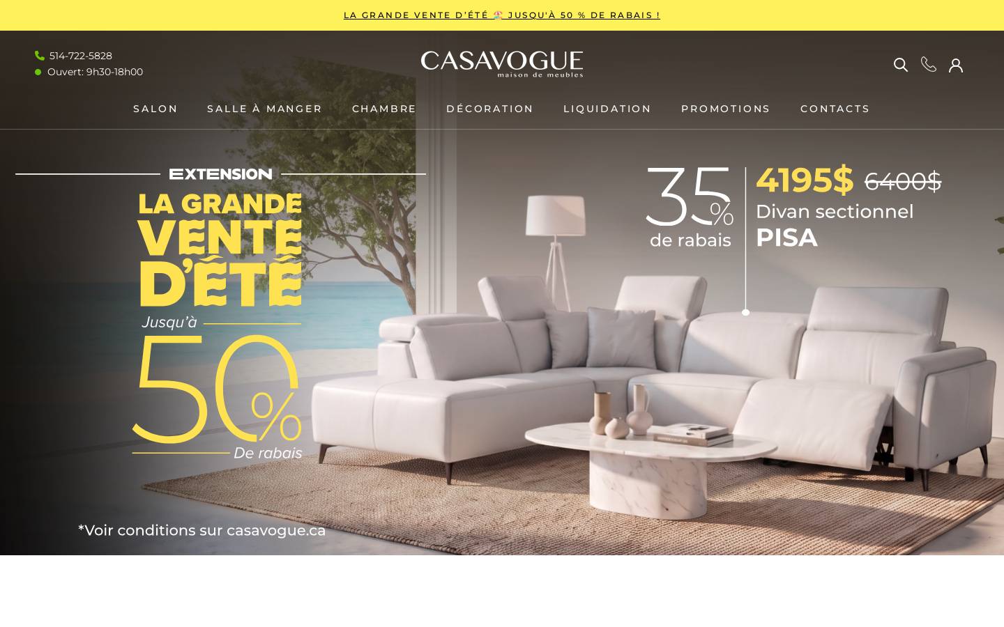 casavogue.ca homepage screenshot