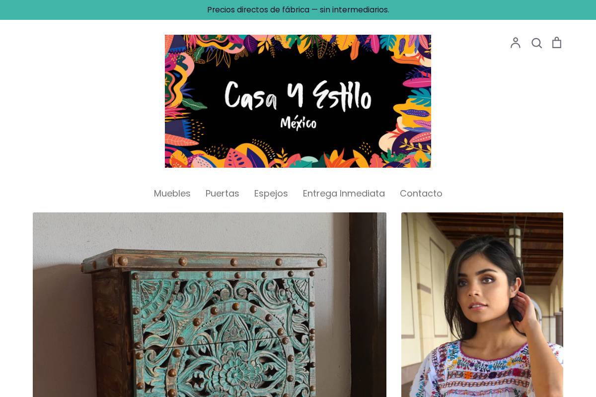 casayestilomex.com homepage screenshot