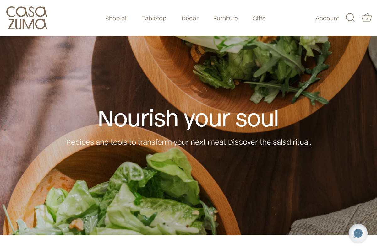 Casa Zuma homepage screenshot