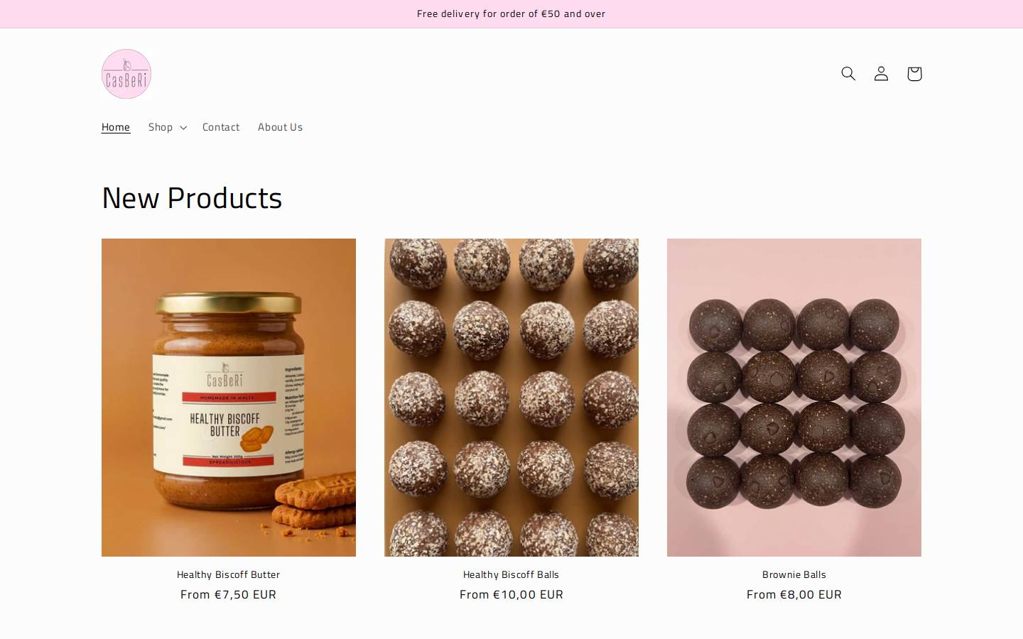 casberi.com homepage screenshot