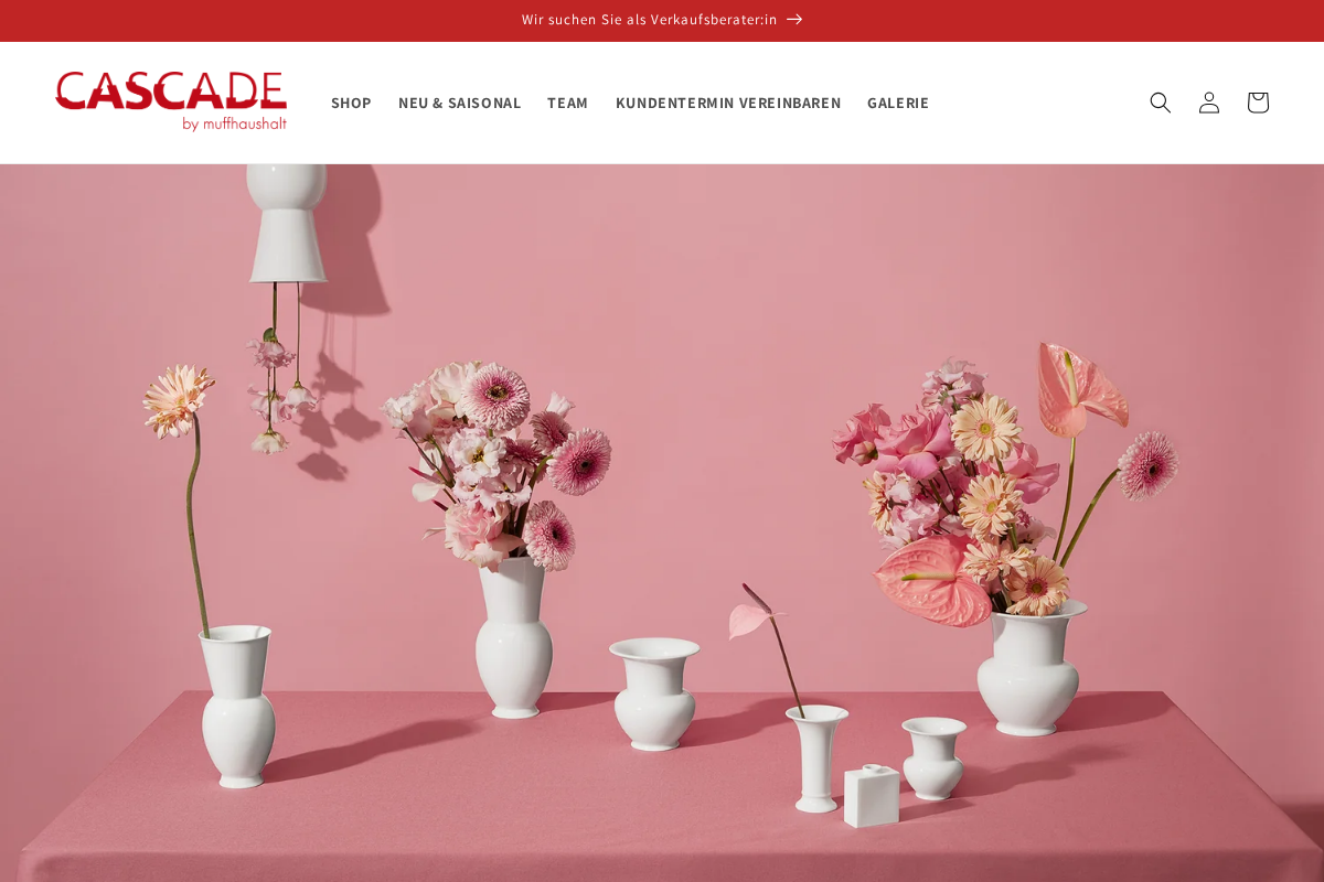 CASCADE homepage screenshot