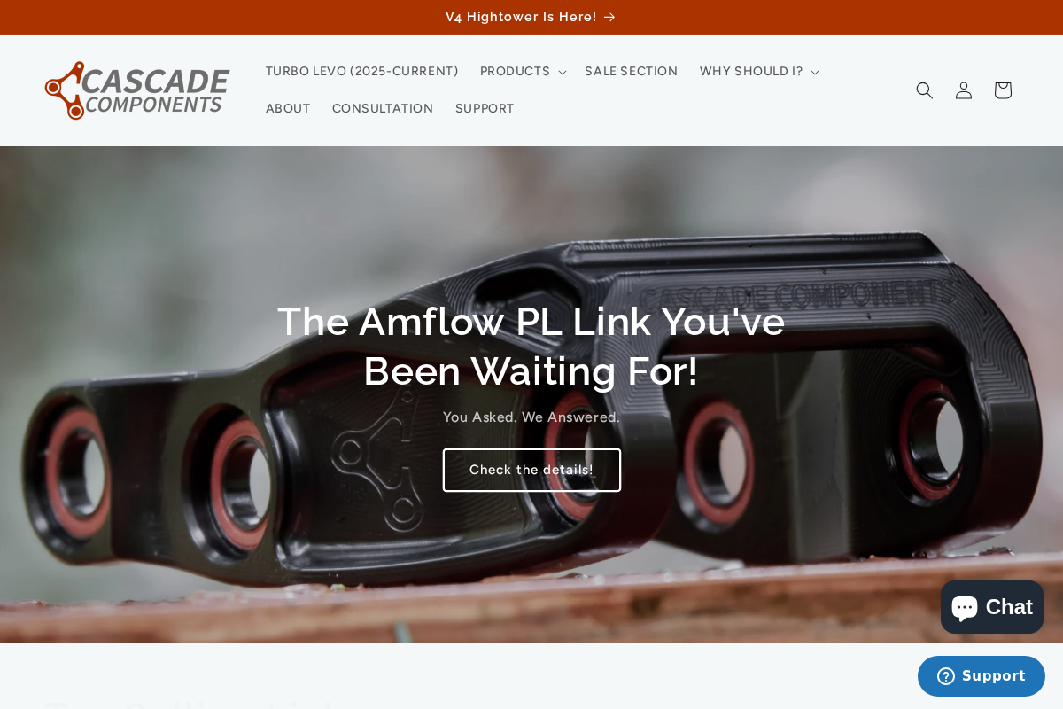 Cascade Components homepage screenshot