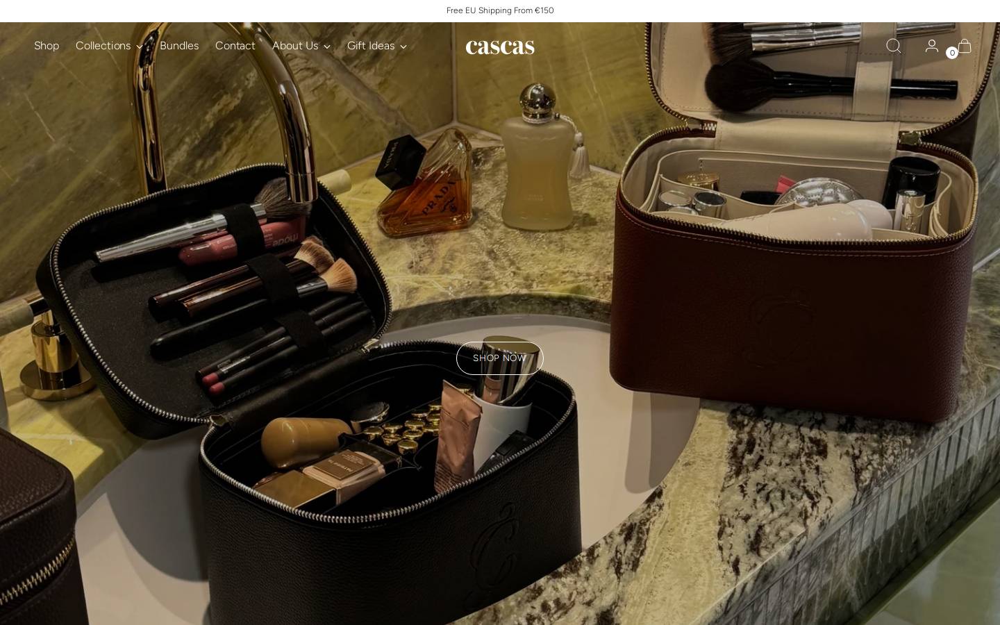 Cascas homepage screenshot