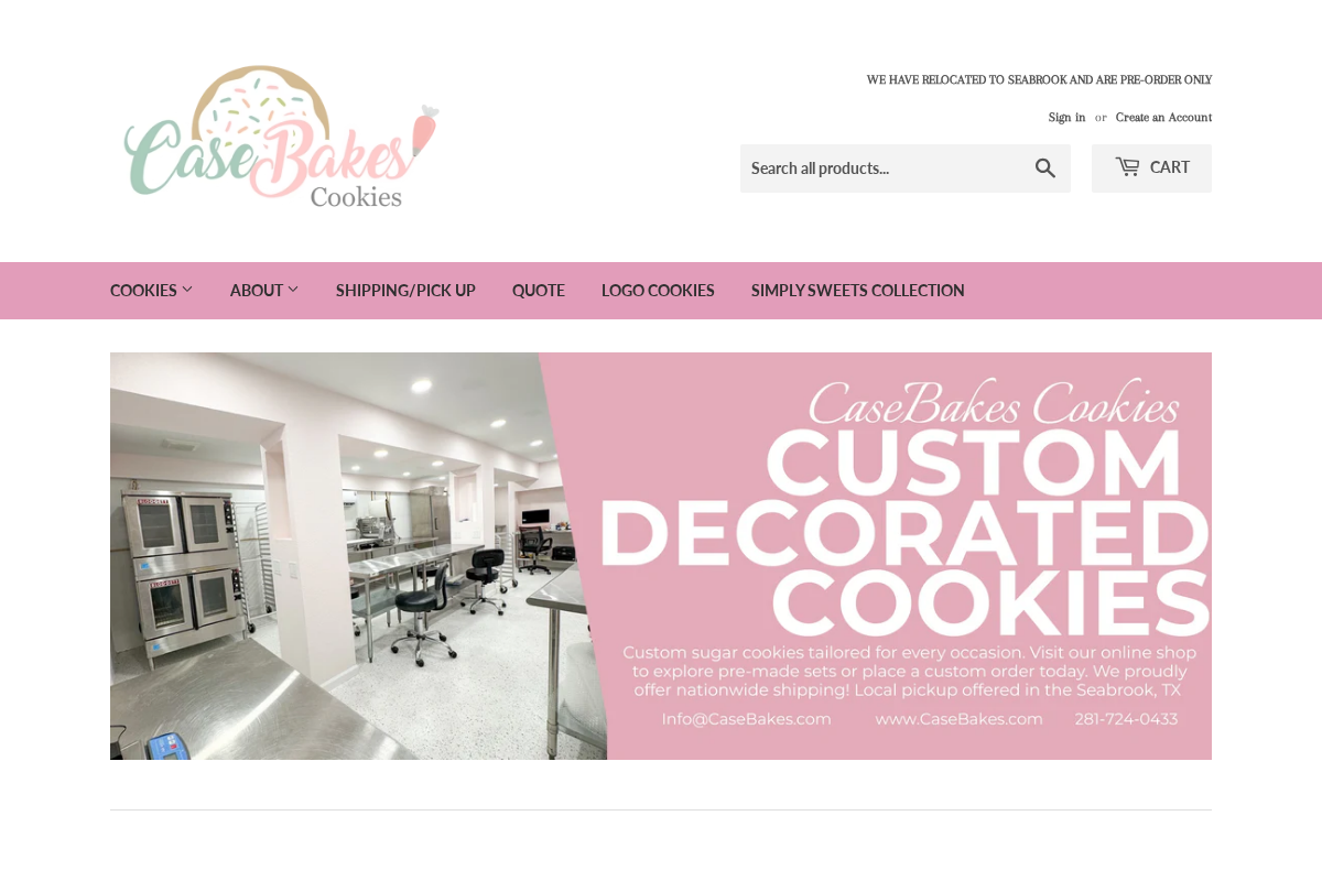 casebakes.com homepage screenshot
