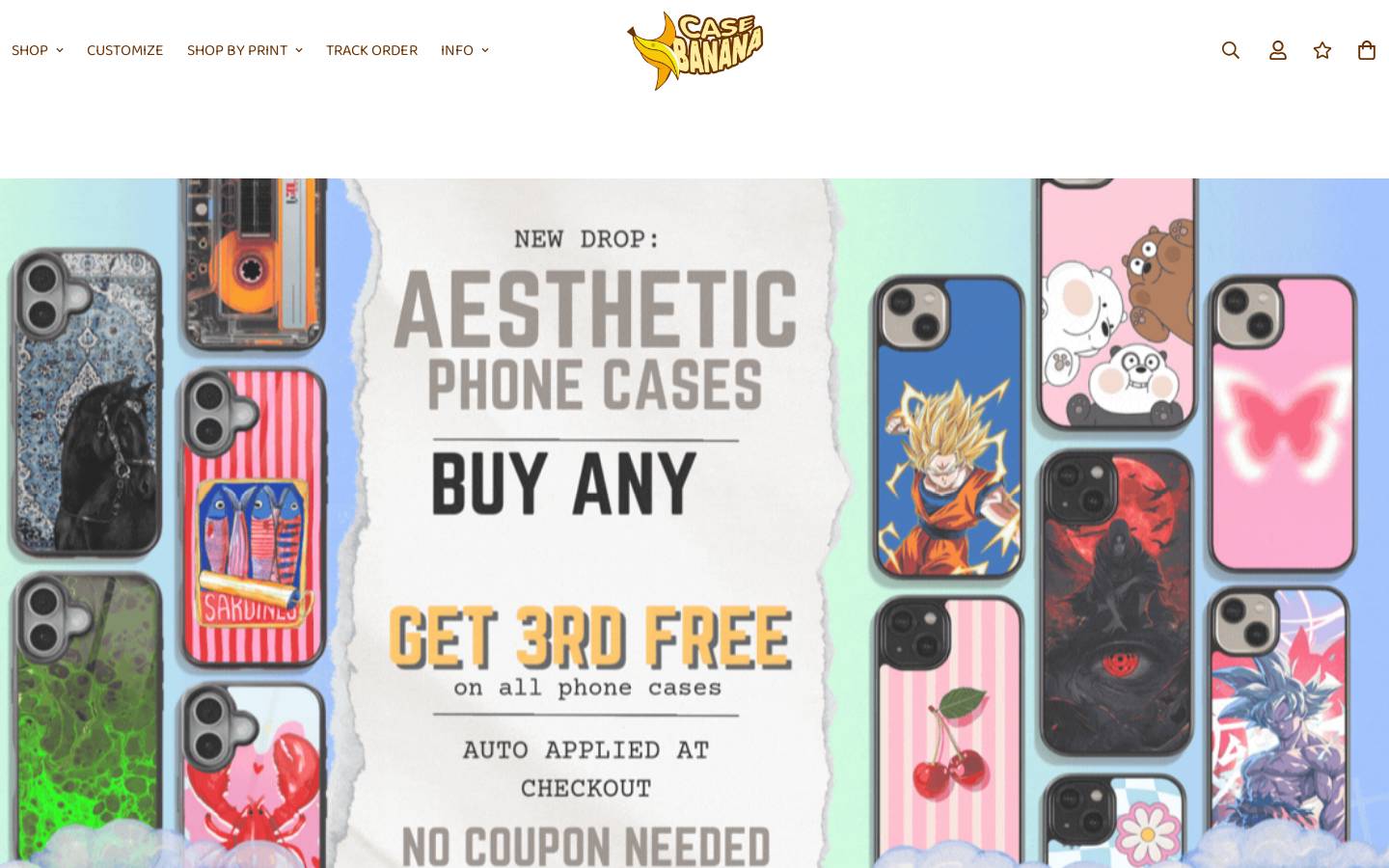 casebanana.com homepage screenshot