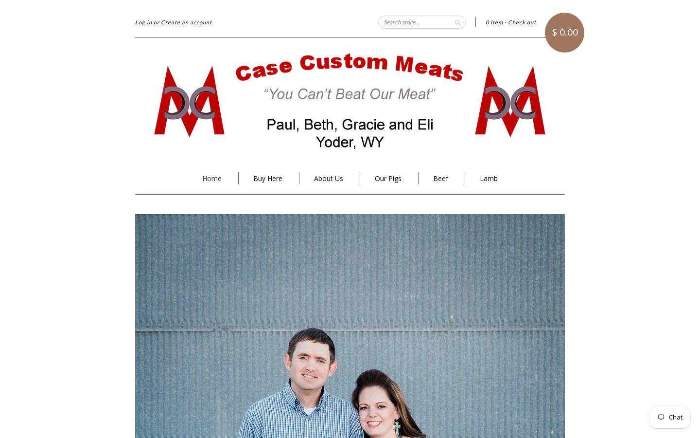 casecustommeatswy.com homepage screenshot