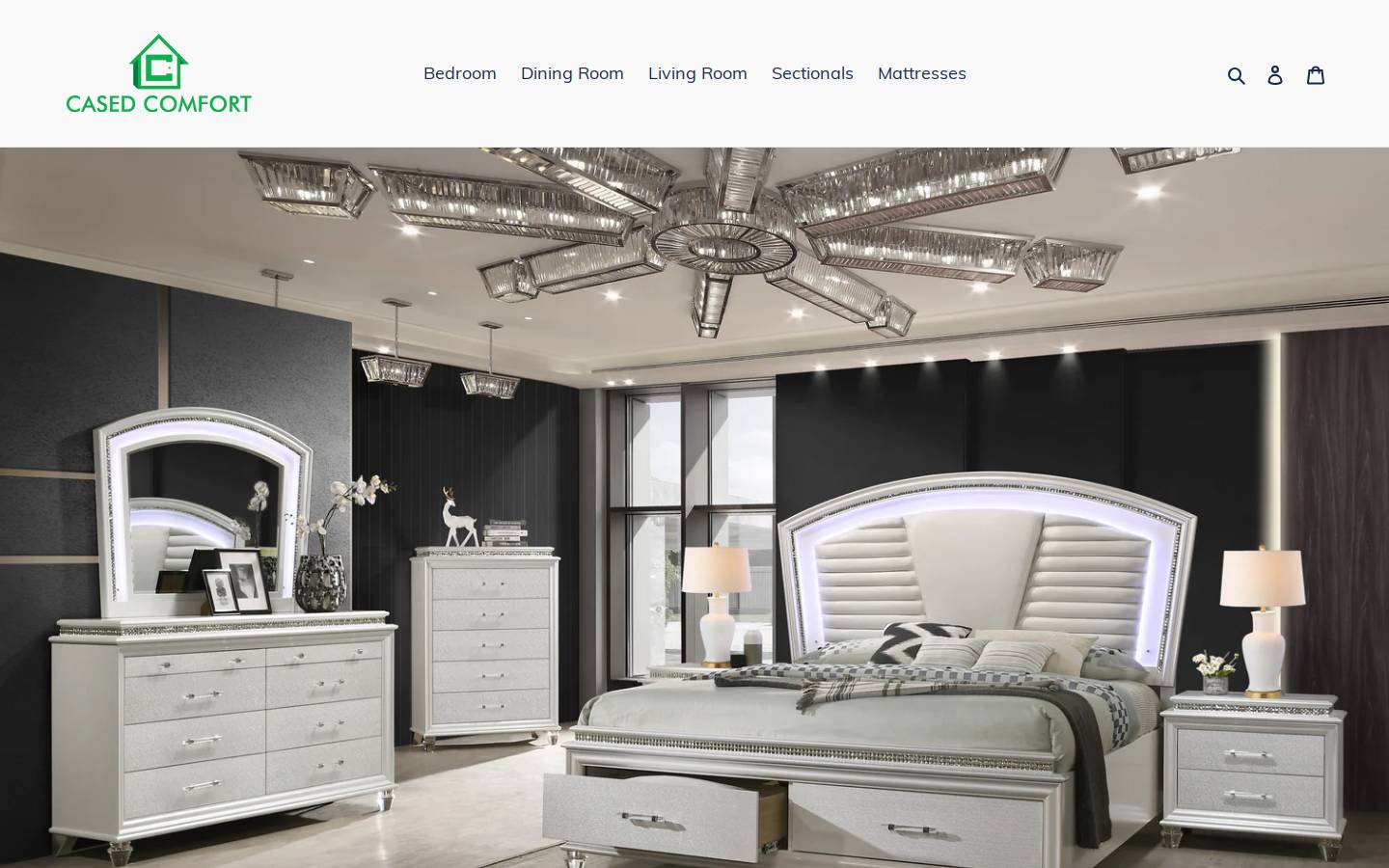 casedcomfort.com homepage screenshot