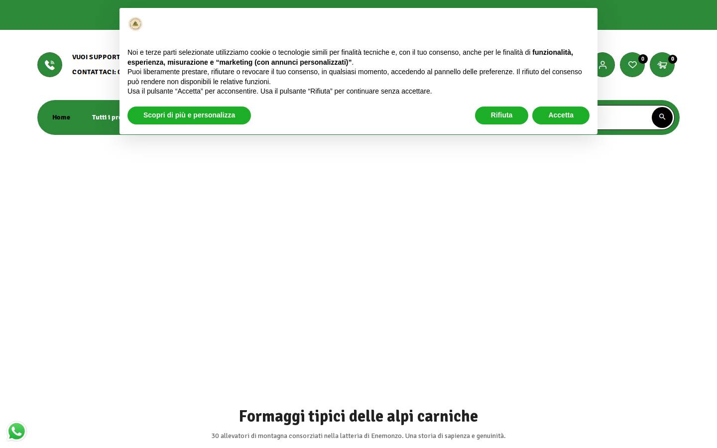 caseificiovaltagliamento.it homepage screenshot