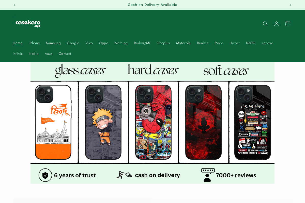 Casekaro homepage screenshot
