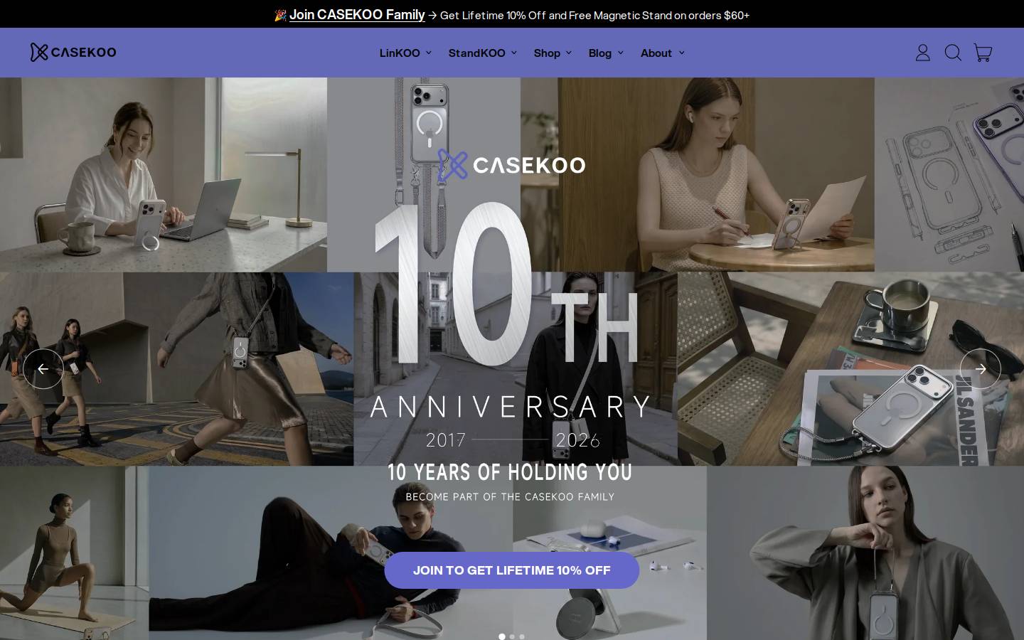 Casekoo homepage screenshot