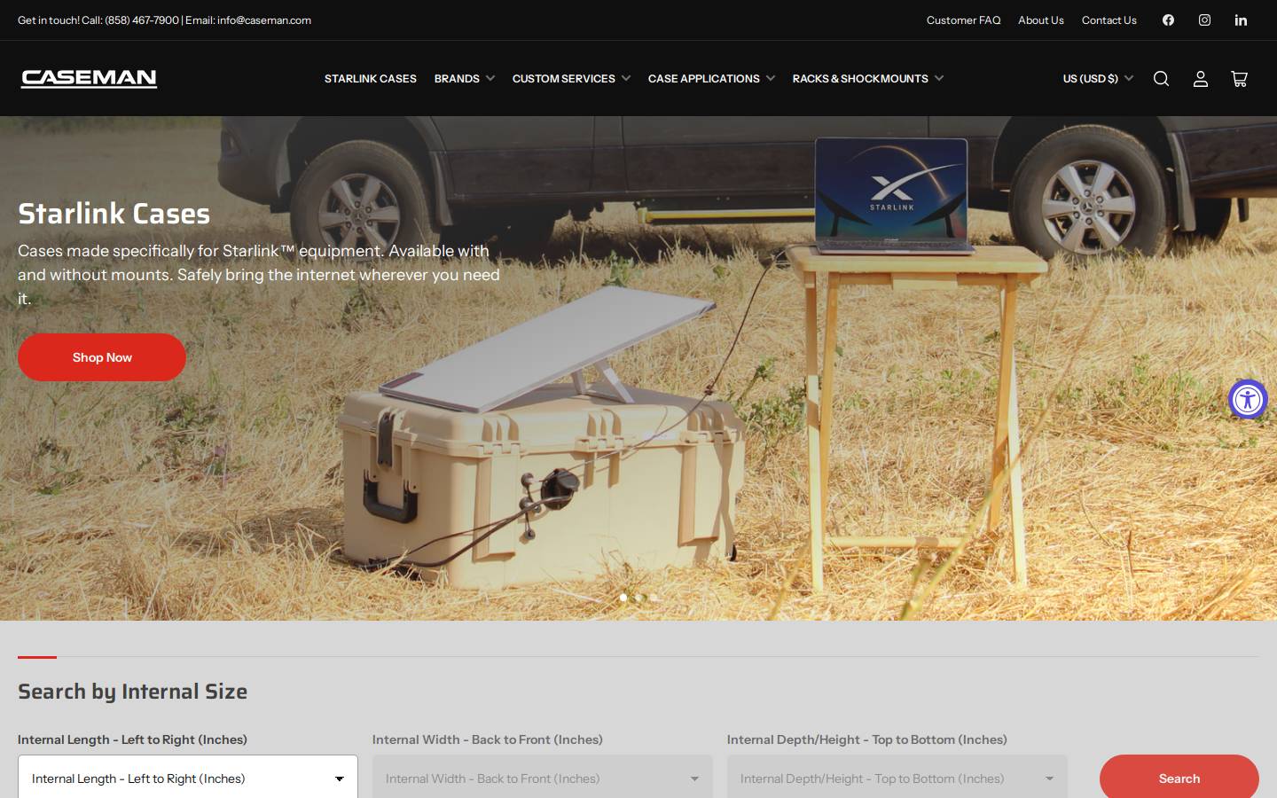 caseman.com homepage screenshot