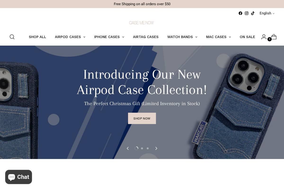 casemenow.store homepage screenshot