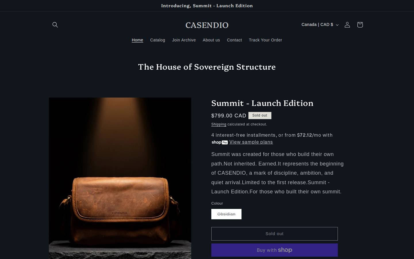 casendio.com homepage screenshot