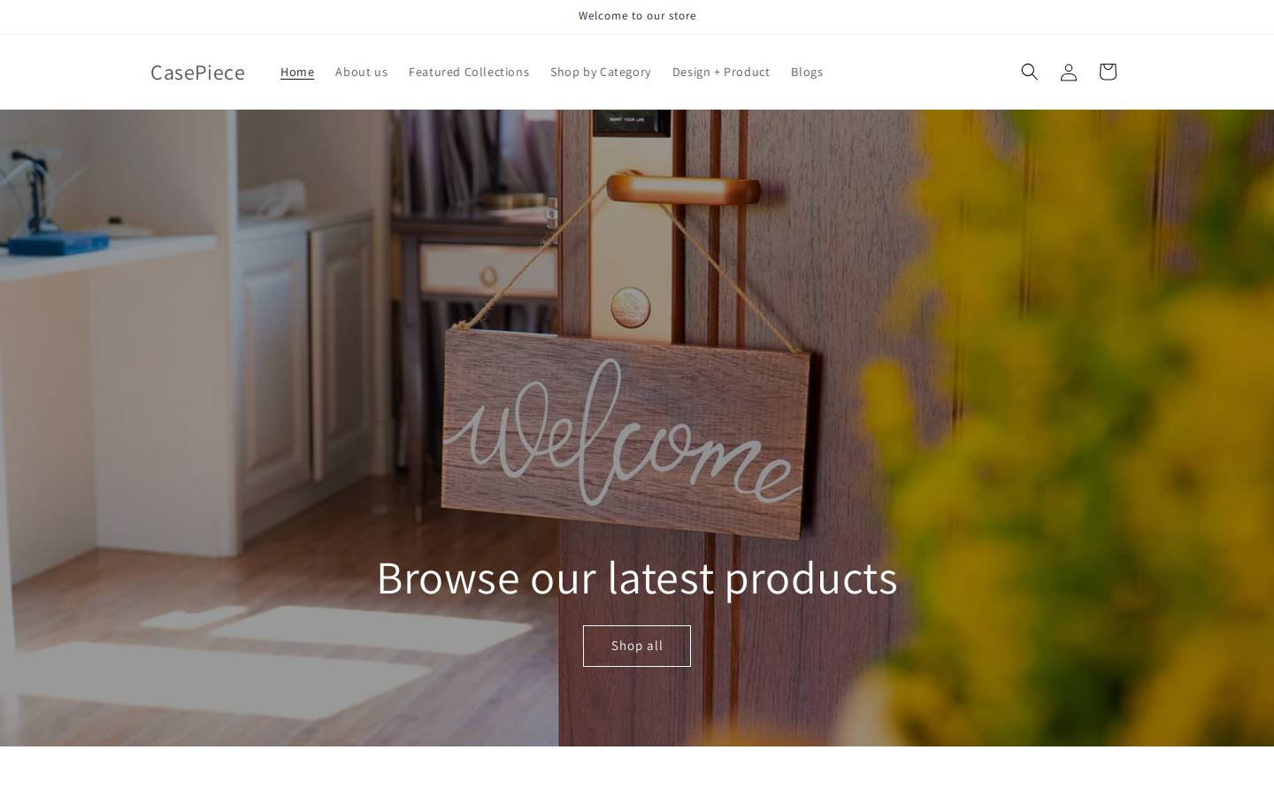 casepiece.com homepage screenshot