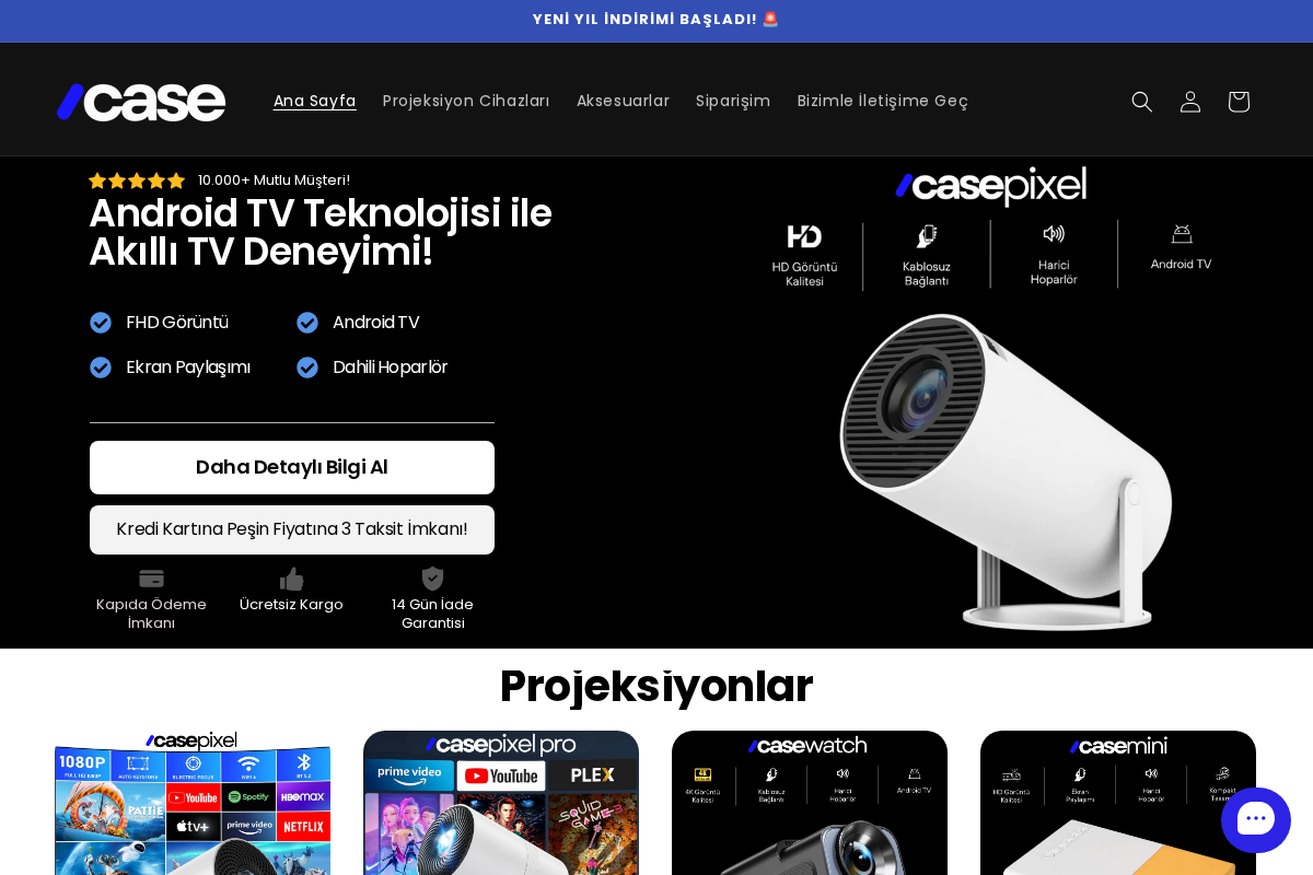 CASE TR homepage screenshot