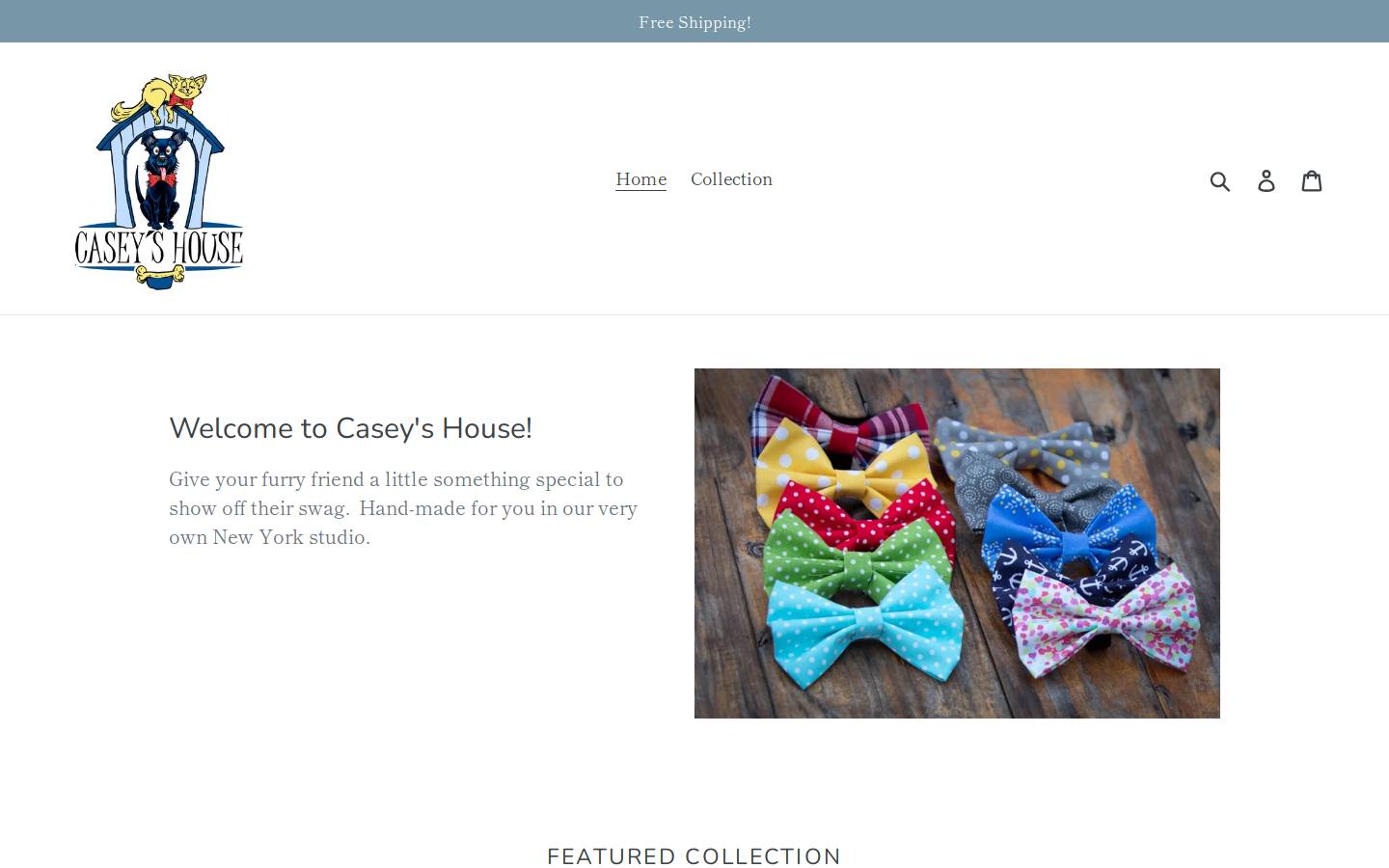 caseyshouse.com homepage screenshot