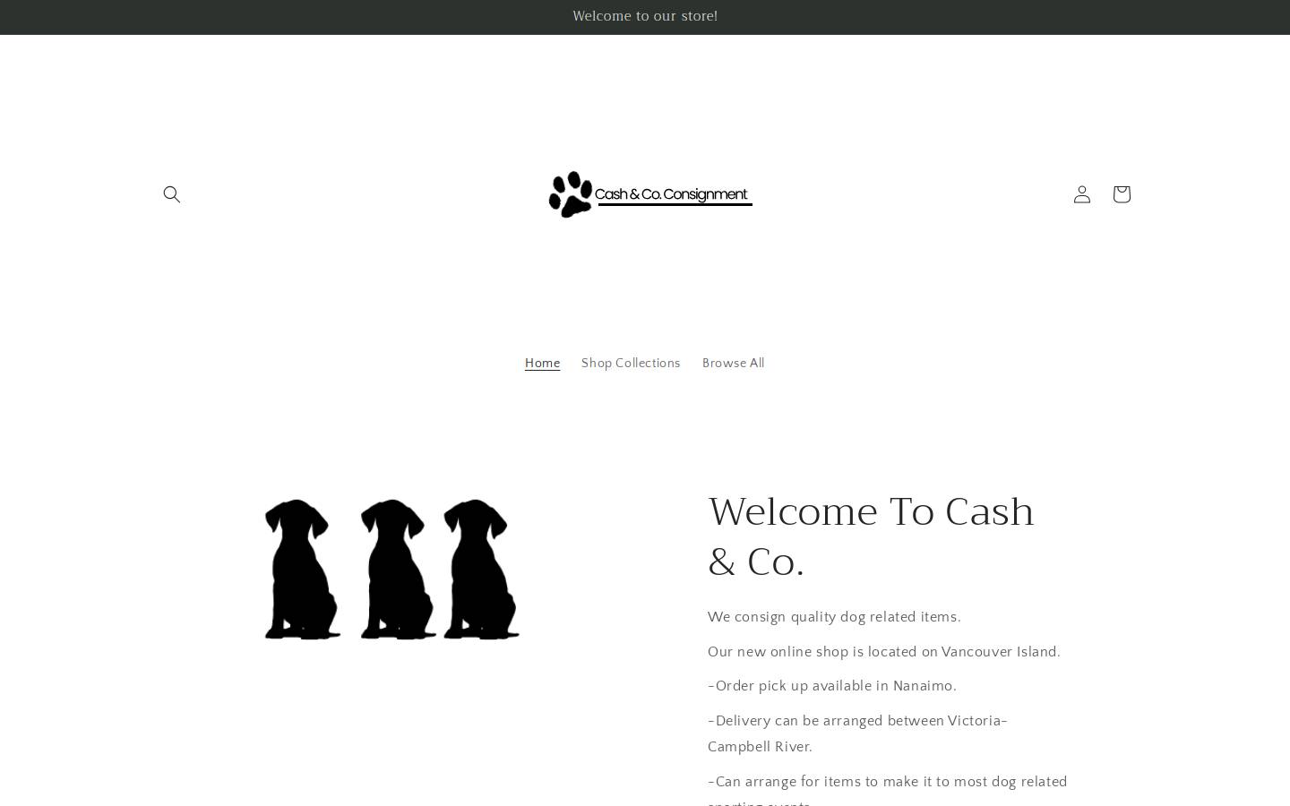 cashandcoconsignment.ca homepage screenshot