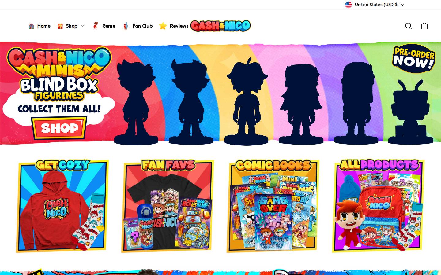 Cashandnico homepage screenshot